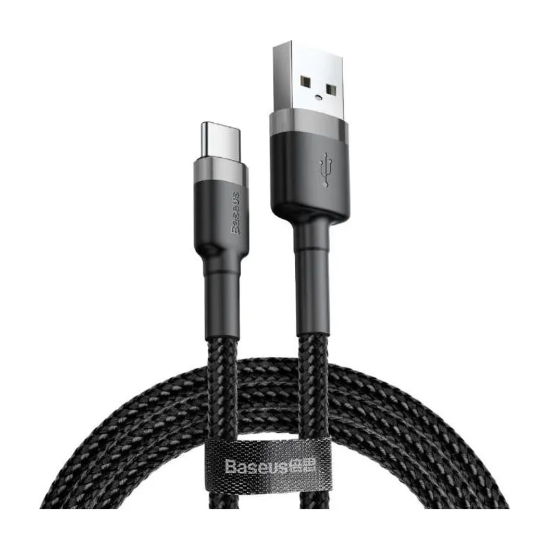 Baseus Cafule Cable USB-A to USB-C 2A 3m (Gray/Black)
