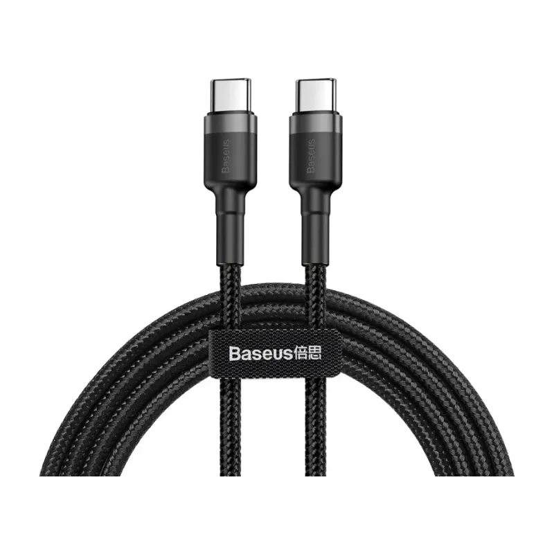 Baseus Cafule PD2.0 60W Flash Charging Cable USB-C to USB-C 2m (Gray/Black)