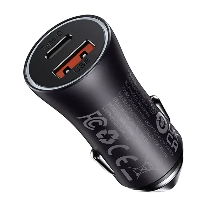 Baseus Golden Contactor Max Dual Fast Car Charger 60W
