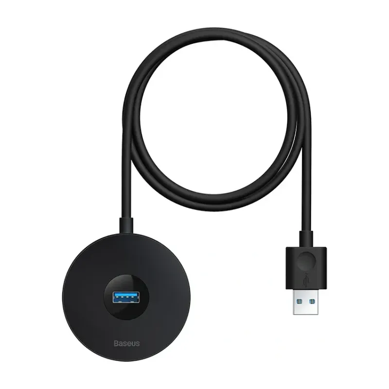 Baseus Round Box HUB Adapter Type-C to USB 3.0 + 3x USB 2.0 (Black)