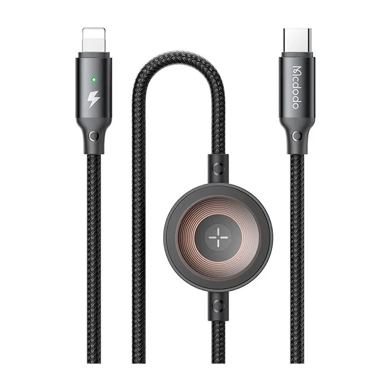 Mcdodo 2-in-1 36W USB-C to Lightning + Apple Watch Wireless Charger Cable, 1.5m (CA-5680)