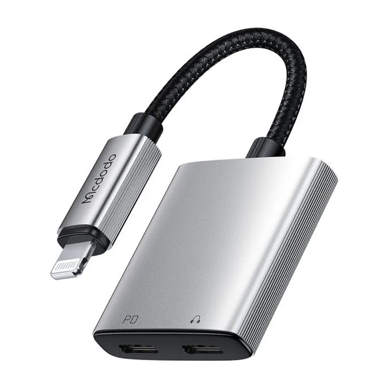 Mcdodo 2-in-1 Lightning to Dual Lightning (Audio + Charging) Adapter (CA-556)