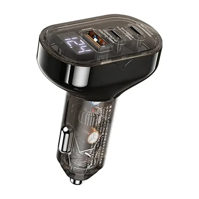 Remax RCC351 Cybo Series 72W PD+QC Car Charger (2C+1A, Digital Display)
