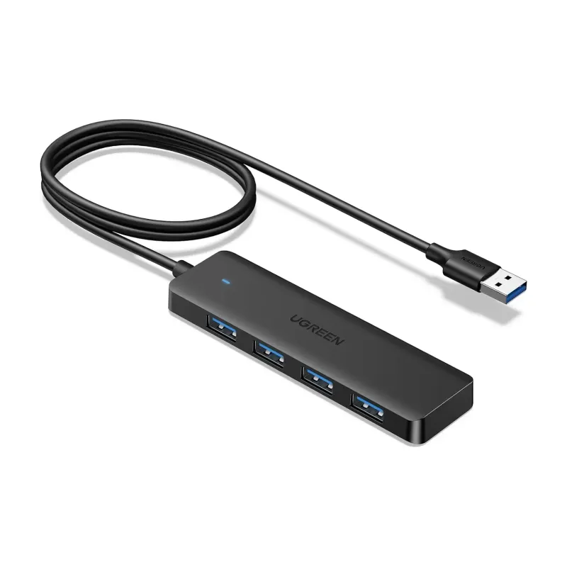 UGREEN 4-Port USB 3.0 Hub, Ultra-Slim, 1m Cable (35574)