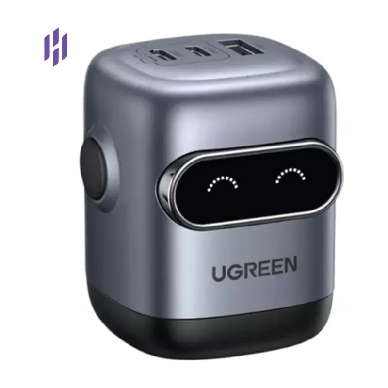 UGREEN Uno 65W 3-Port GaN Robot Charger with LED Display (X662, 35186)